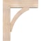 Ekena Millwork Thorton Block Smooth Bracket w/ Offset Brace, Douglas Fir, 7 1/2"W x 26"D x 30"H BKT0806X26X30THR05SDF - alternate 2